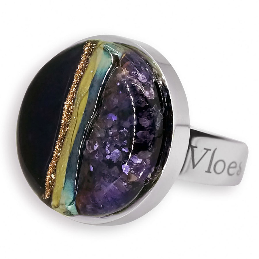 Кольцо, муранское стекло, KO4648